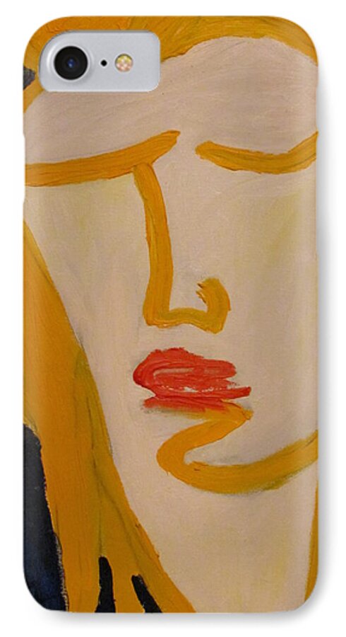 L.a. Woman iPhone 7 Case featuring the painting L.A. Woman by Shea Holliman