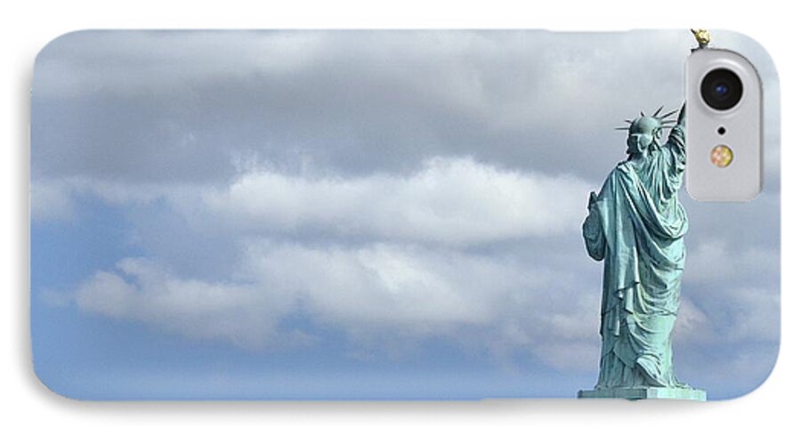 Statue Of Liberty iPhone 7 Case featuring the photograph Lady Liberty  1 by Allen Beatty