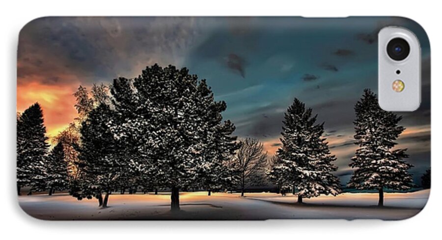 Chilly iPhone 7 Case featuring the digital art Lady winter bringing a cold snap by Jeff S PhotoArt