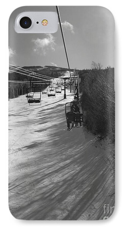 Ski iPhone 7 Case featuring the photograph Last Run of the Day by Barbara Bardzik