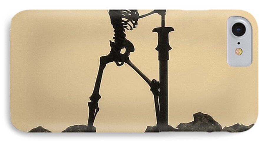 Skeleton iPhone 7 Case featuring the photograph Last Watch by Laura Wong-Rose