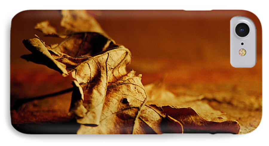 Autumn iPhone 7 Case featuring the digital art Leaf by Bruce Rolff