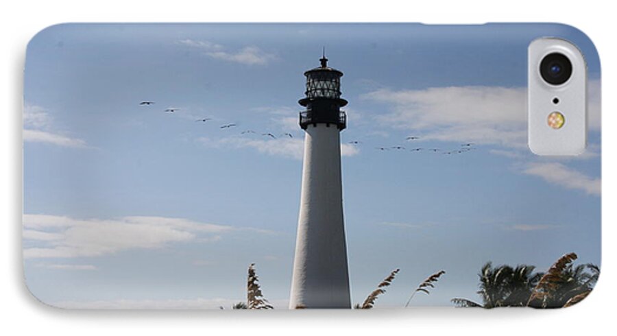 Ligthouse iPhone 7 Case featuring the photograph Ligthouse - Key Biscayne by Christiane Schulze Art And Photography