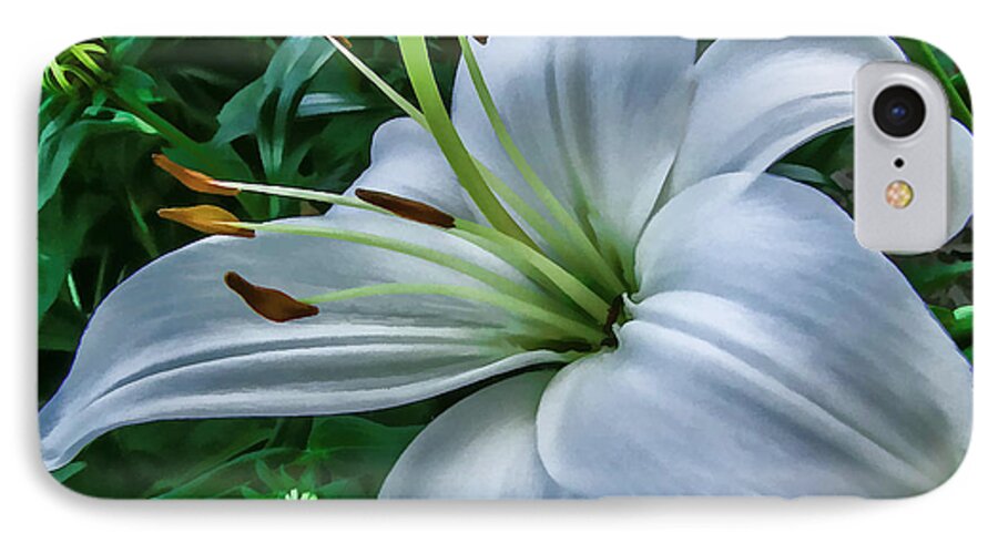 Flower iPhone 7 Case featuring the photograph Lily by Skip Tribby