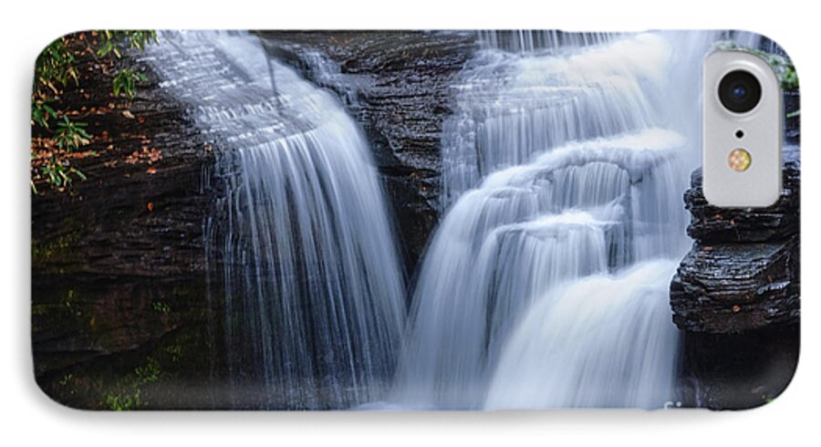 Waterfall iPhone 7 Case featuring the photograph Little Niagara by Debra Fedchin