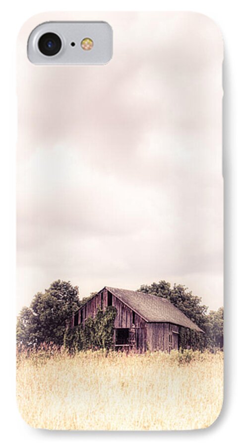 Barn iPhone 7 Case featuring the photograph Little Old Barn in the Field - Ontario County New York State by Gary Heller