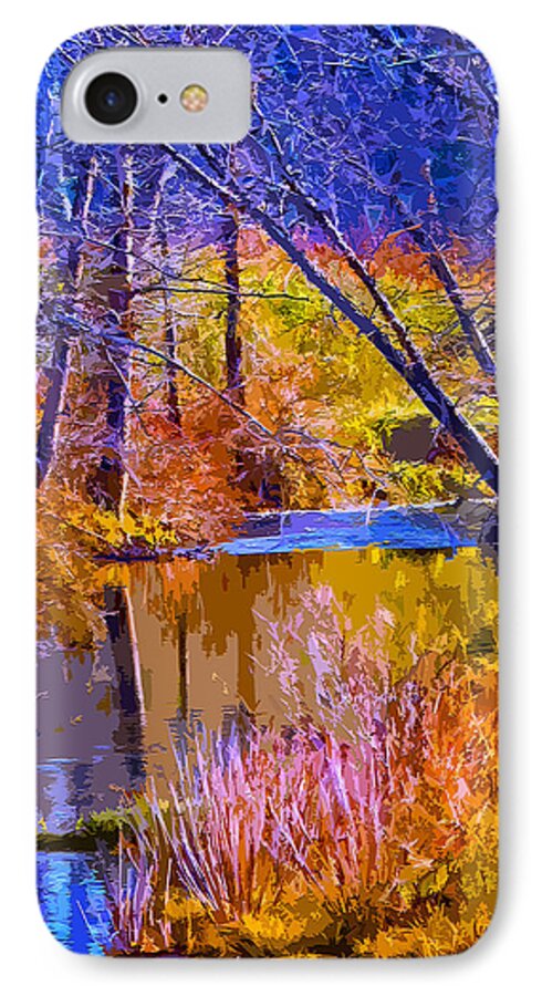 Autumn iPhone 7 Case featuring the mixed media Somewhere Stream by Brian Stevens