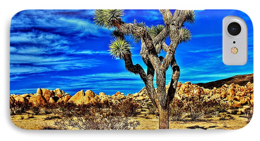 Joshua Tree iPhone 7 Case featuring the photograph Lone Joshua by Benjamin Yeager