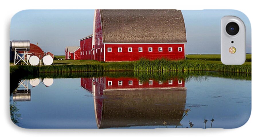 Reflections iPhone 7 Case featuring the photograph Lone Star Farms by Larry Trupp