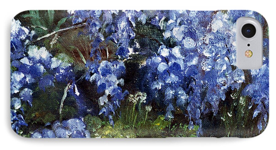 Wisteria iPhone 7 Case featuring the painting Louisiana Wisteria by Lenora De Lude