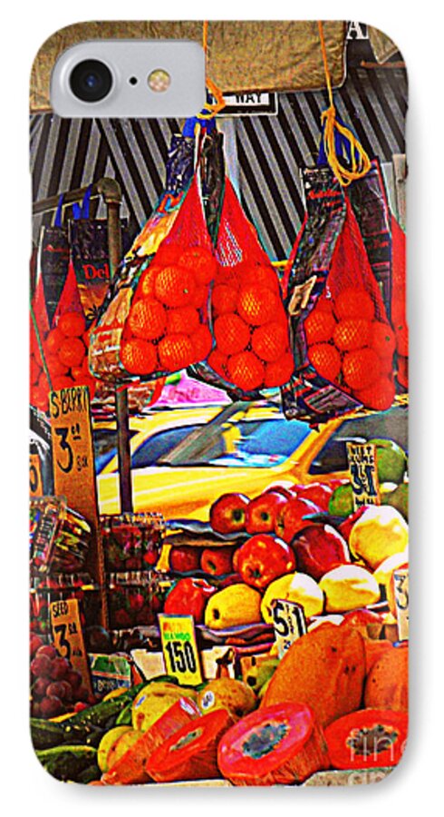 Fruitstand iPhone 7 Case featuring the photograph Low-Hanging Fruit by Miriam Danar