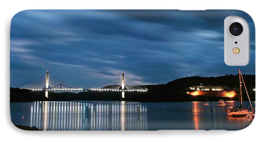 Maine iPhone 7 Case featuring the photograph Maine Bridge and Fort Knox by Barbara West