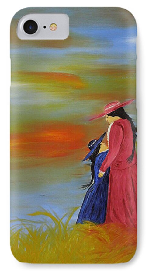Relationship iPhone 7 Case featuring the painting Mama's Love by Randolph Gatling