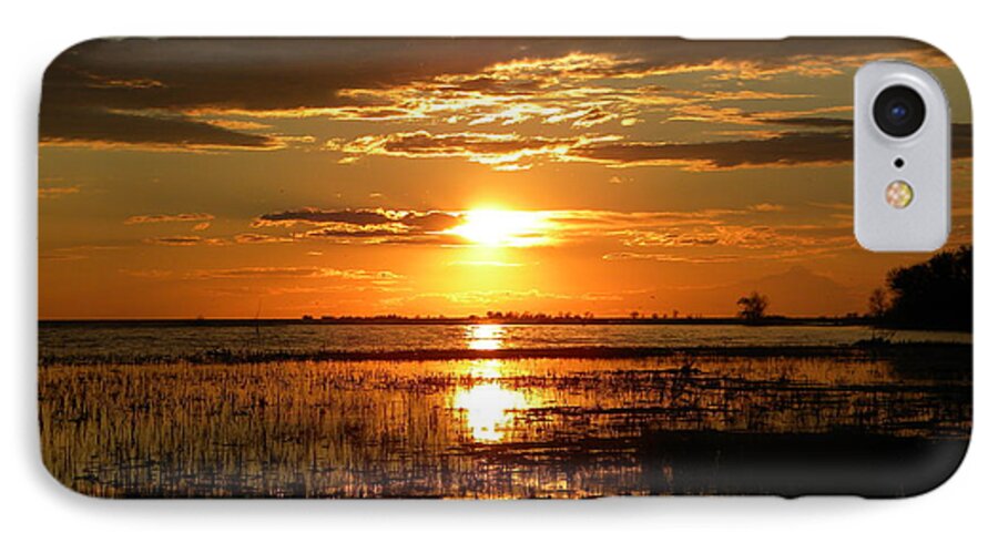 Lake Sunset iPhone 7 Case featuring the photograph Manitoba Sunset by James Petersen