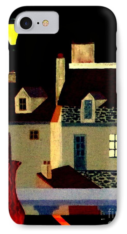 Paris iPhone 7 Case featuring the painting Marais at Night by Bill OConnor