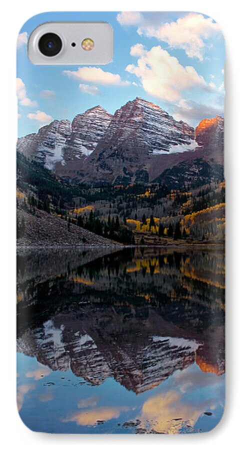 Maroon Bells iPhone 7 Case featuring the photograph Maroon Bells by Ronda Kimbrow