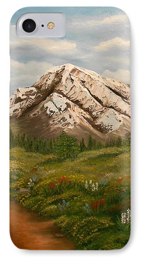 Landscapes iPhone 7 Case featuring the painting Maroon Trail Splendor by Sheri Keith