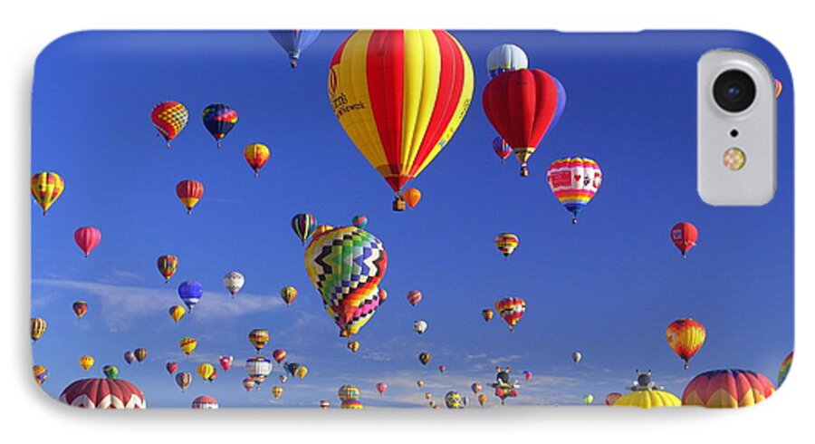 Balloons iPhone 7 Case featuring the photograph Mass Ascension by Jim McCain