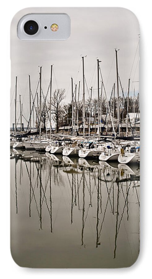 Mast Reflections iPhone 7 Case featuring the photograph Mast Reflections by Greg Jackson