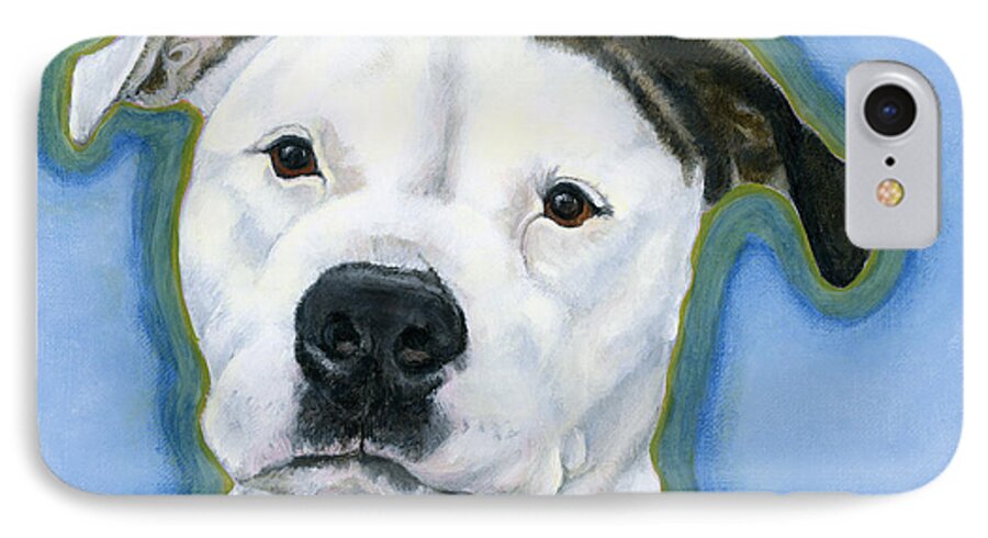 Dog iPhone 7 Case featuring the painting Max by Amy Reges