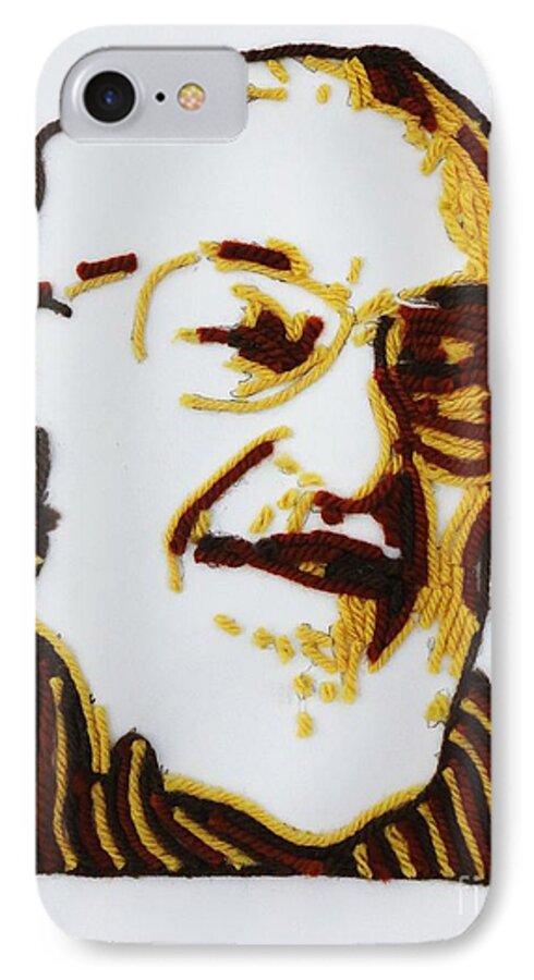 Characterization iPhone 7 Case featuring the painting Max's portrait by PainterArtist FIN