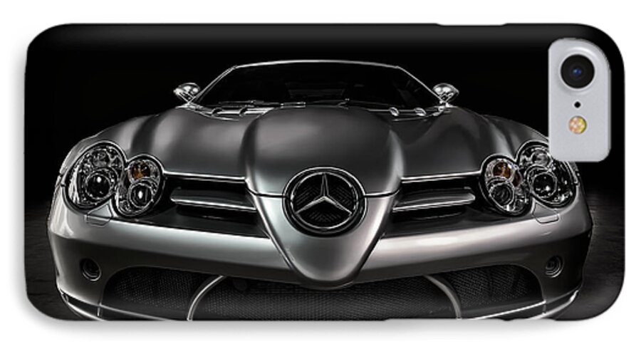 Mercedes iPhone 7 Case featuring the digital art Mercedes McLaren SLR by Douglas Pittman