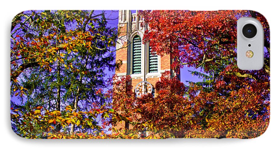 Michigan State University iPhone 7 Case featuring the photograph Michigan State University Beaumont Tower by John McGraw