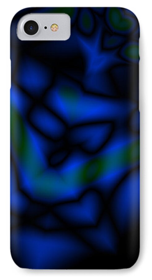 Nature iPhone 7 Case featuring the digital art Midnight by Jimi Bush
