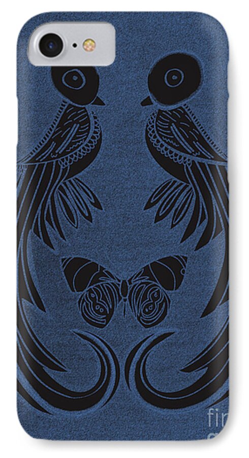 Bird iPhone 7 Case featuring the digital art MidSummer by Megan Dirsa-DuBois