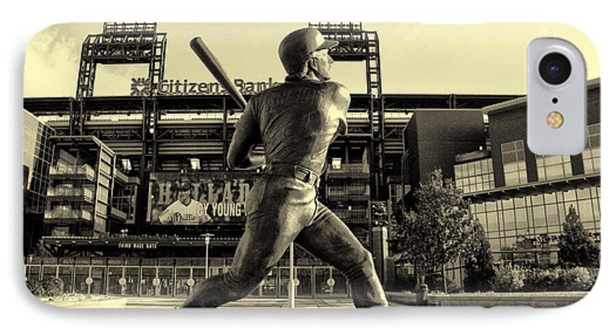 Mike Schmidt At Bat iPhone 7 Case featuring the photograph Mike Schmidt at Bat by Bill Cannon