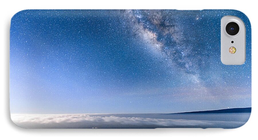 Big Island iPhone 7 Case featuring the photograph Milky Way Suspended Above Mauna Loa 2 by Jason Chu