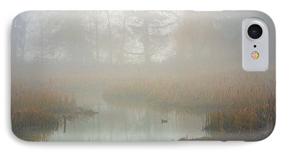 Mist iPhone 7 Case featuring the photograph Misty Morning by Jordan Blackstone