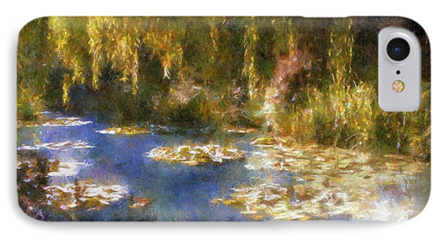 Garden iPhone 7 Case featuring the painting Monet after Midnight by RC DeWinter