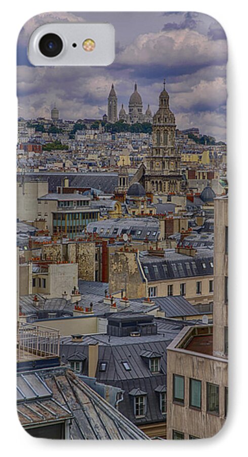 Rooftops iPhone 7 Case featuring the photograph Montmartre by Gary Hall