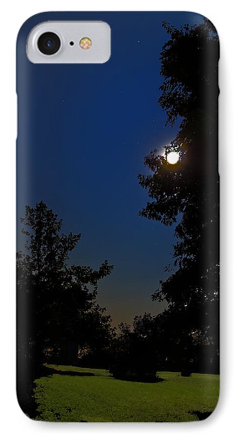 Constellation iPhone 7 Case featuring the photograph Moon and Pegasus by Greg Reed