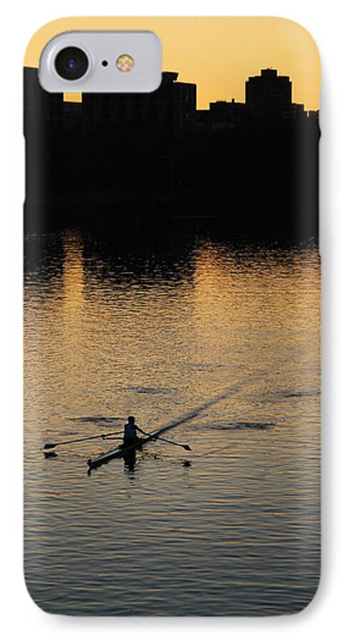 Charles iPhone 7 Case featuring the photograph Morning Solitude by James Kirkikis
