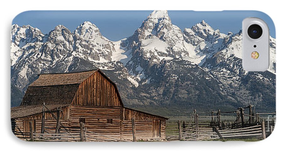 Grand Teton iPhone 7 Case featuring the photograph Moulton Barn - Grand Tetons I by Sandra Bronstein
