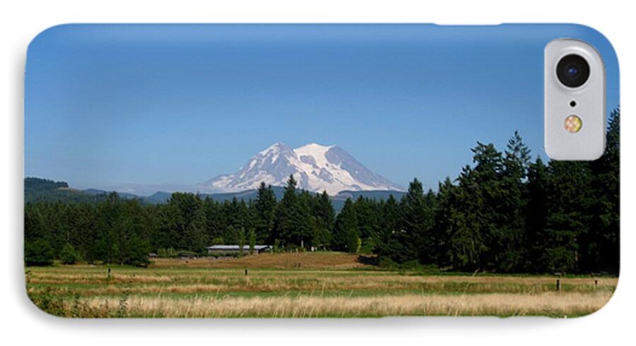 Kathy Long iPhone 7 Case featuring the photograph Mount Rainier 8 by Kathy Long