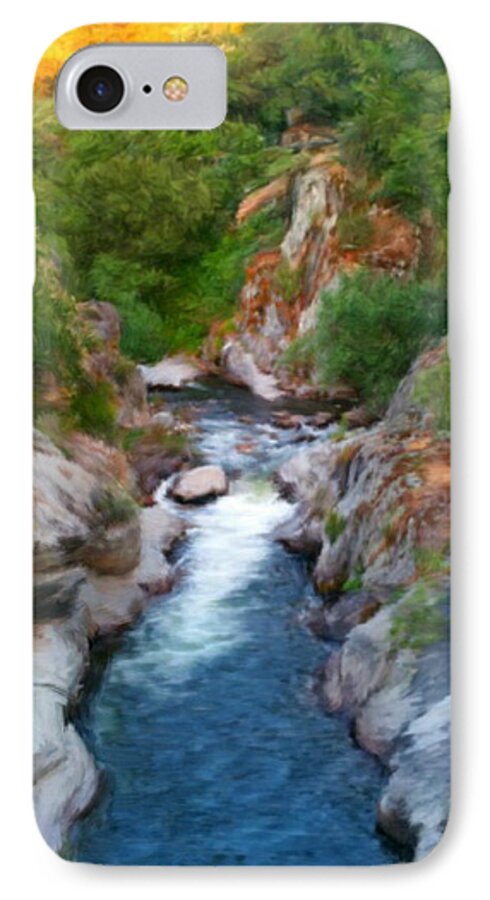 Water iPhone 7 Case featuring the painting Mountain Stream by Bruce Nutting