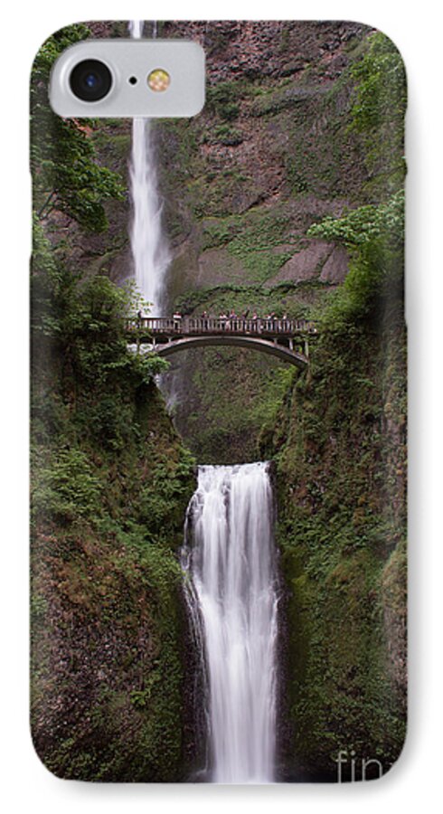 Multnomah Falls iPhone 7 Case featuring the photograph Multnomah Falls by Suzanne Luft