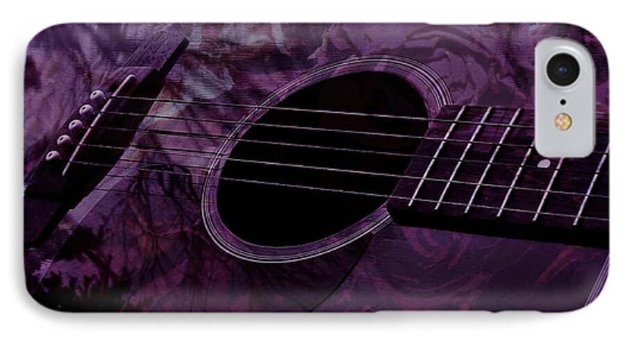 Guitar iPhone 7 Case featuring the photograph Music of the Roses by Barbara St Jean