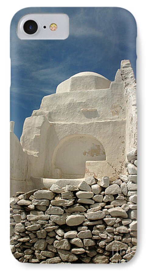 Church iPhone 7 Case featuring the photograph Mykonos Church by Vivian Christopher