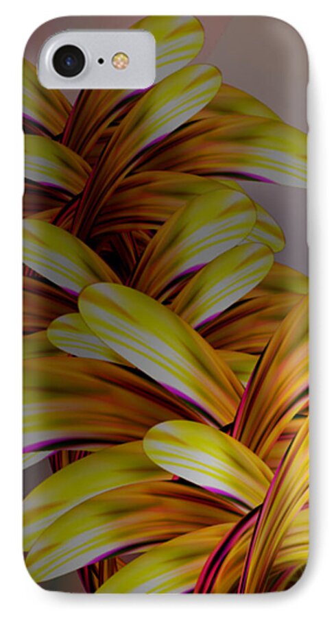 Steve Sperry Mighty Sight Studio Mightysightstudio.com Naked Petals iPhone 7 Case featuring the digital art Naked Petals by Steve Sperry
