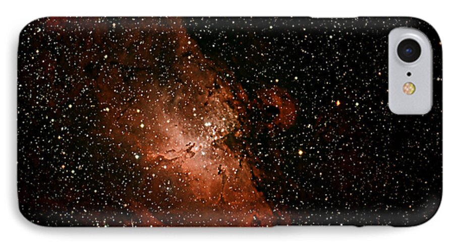Fine Art Photography iPhone 7 Case featuring the photograph Nebula M16 by Chuck Caramella