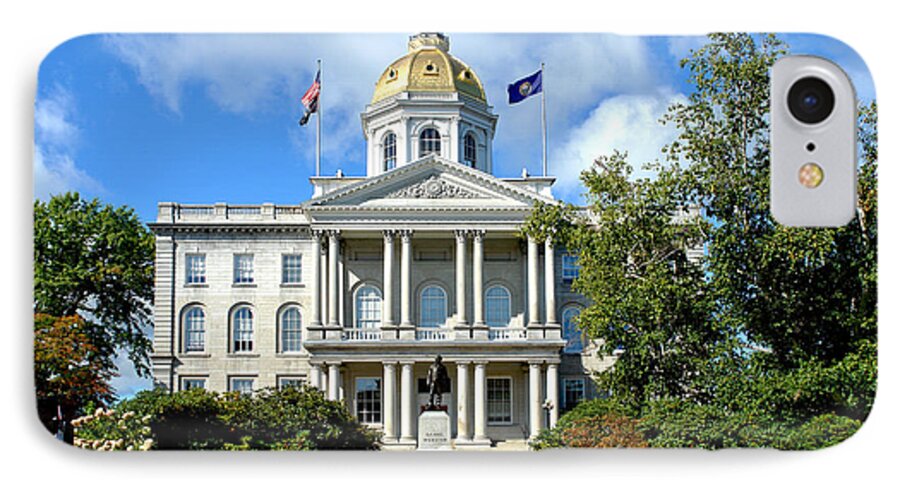 New iPhone 7 Case featuring the photograph New Hampshire State Capitol by Olivier Le Queinec