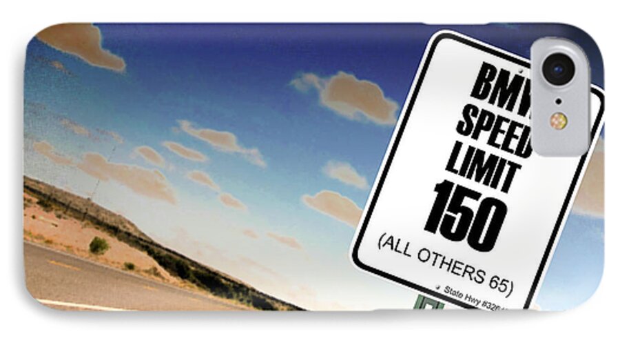 Highway Signs iPhone 7 Case featuring the photograph New Limits by David Jackson