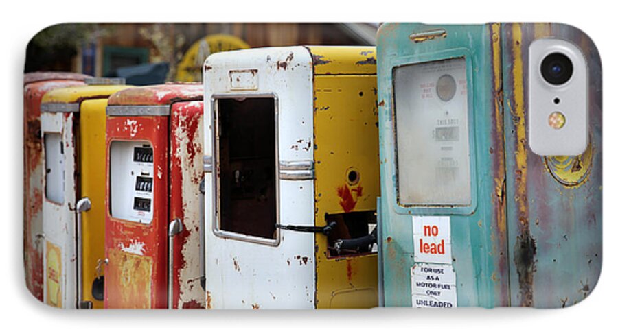 Gas Pumps iPhone 7 Case featuring the photograph No Lead by Lynn Sprowl