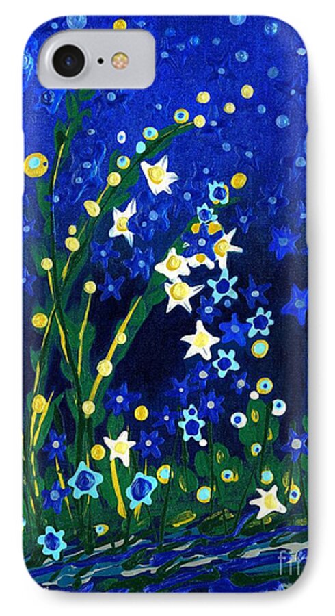 Nocturne iPhone 7 Case featuring the painting Nocturne by Holly Carmichael