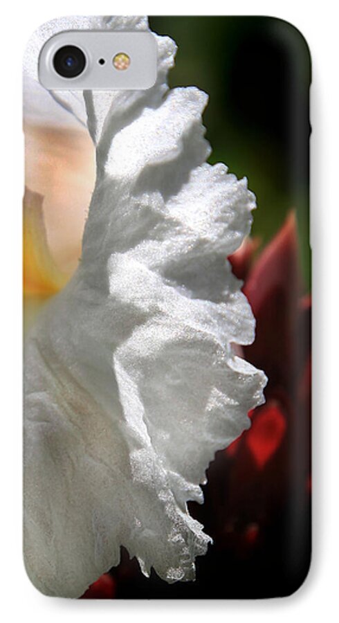 White Flower iPhone 7 Case featuring the photograph NoName Beautiful by Joseph G Holland