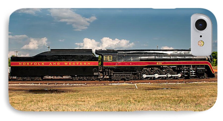 611 iPhone 7 Case featuring the photograph Norfolk and Western 611 J-Class by John Black